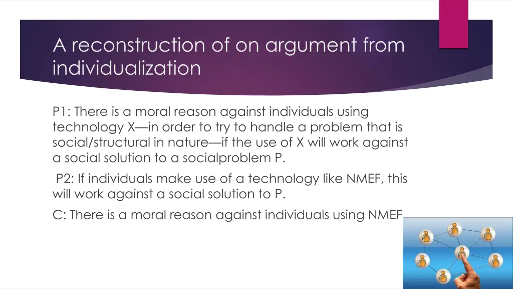 a reconstruction of on argument from