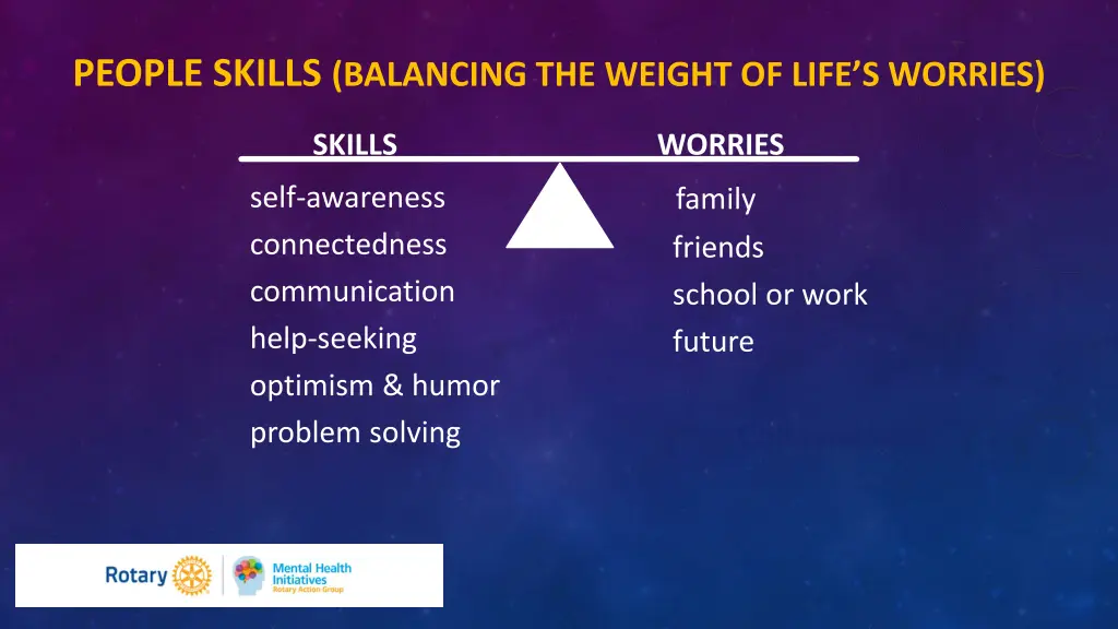 people skills balancing the weight of life