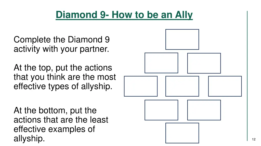 diamond 9 how to be an ally