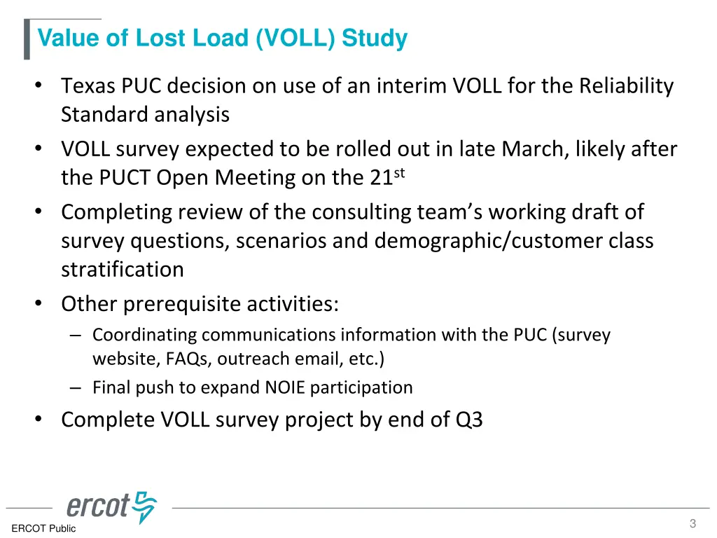 value of lost load voll study