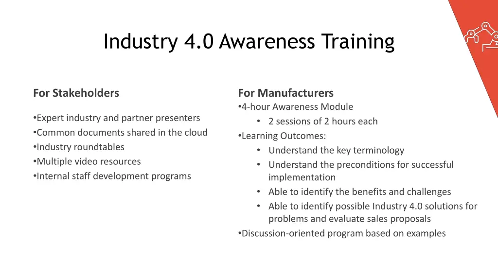 industry 4 0 awareness training