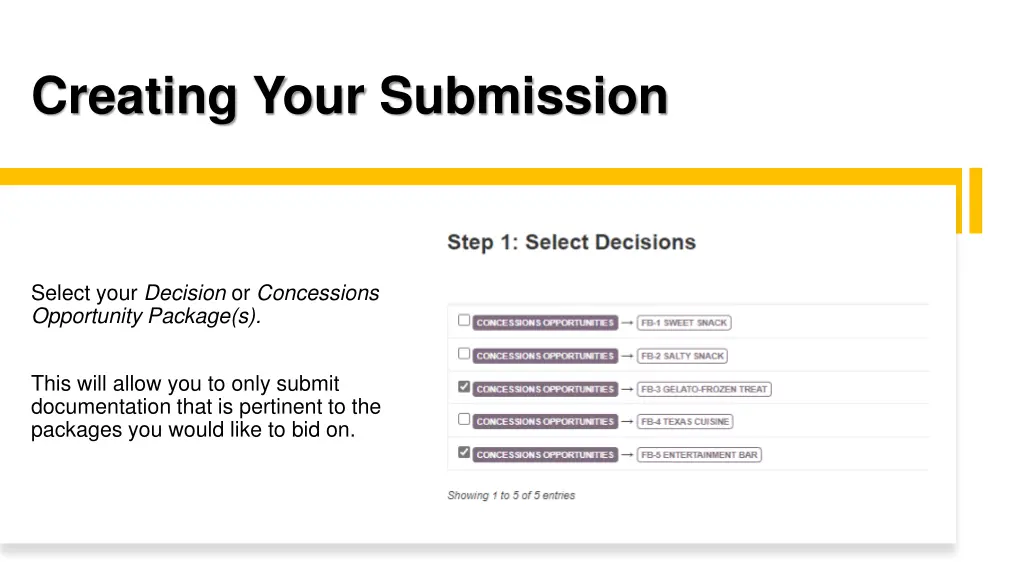 creating your submission