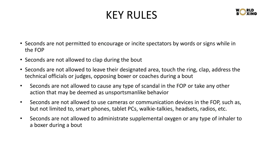 key rules 3