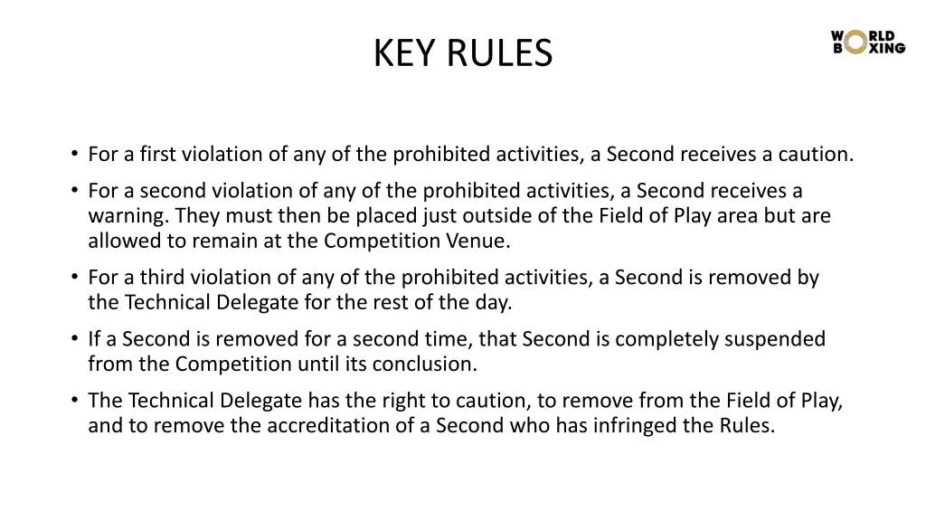 key rules 5