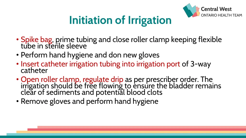 initiation of irrigation 1