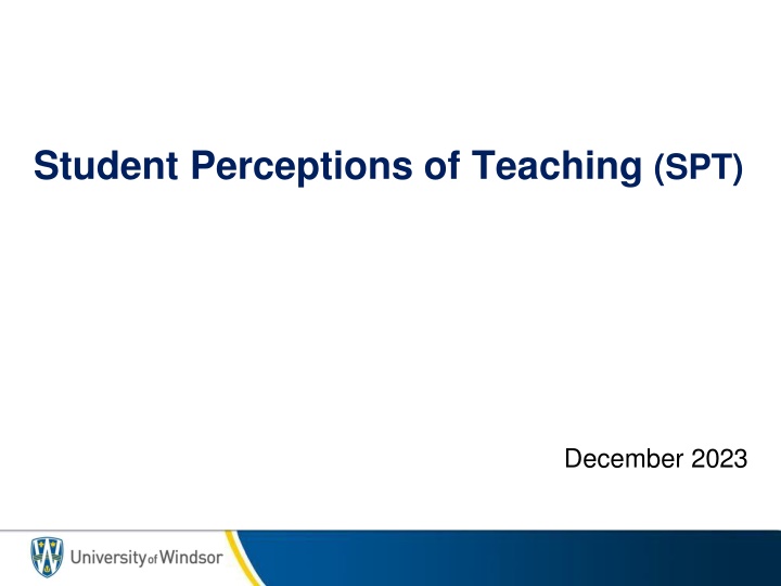 student perceptions of teaching spt