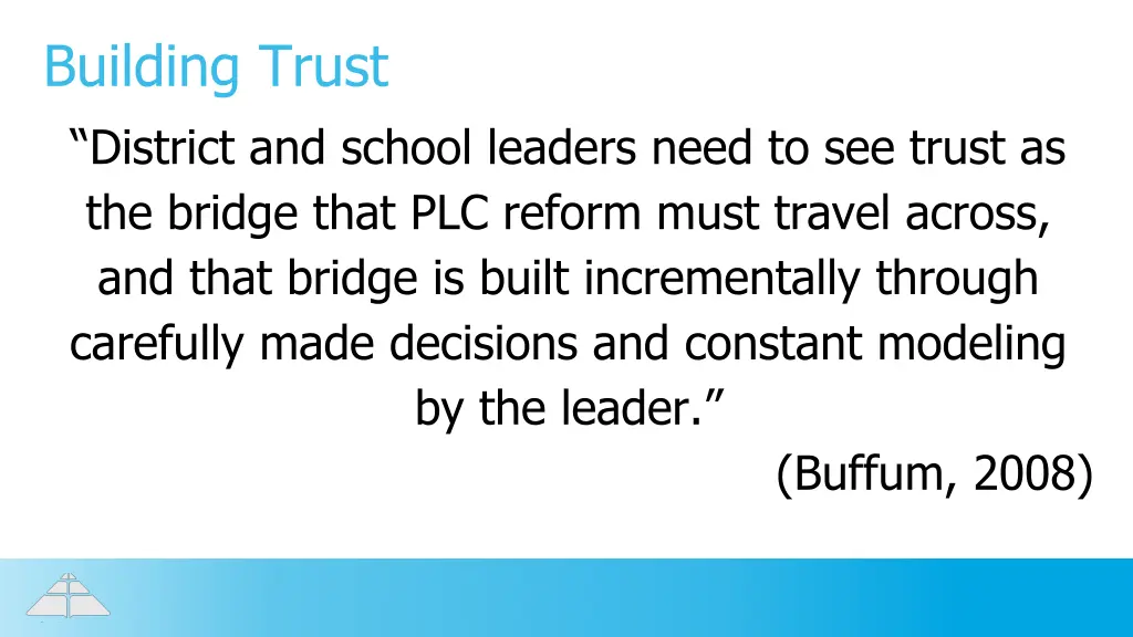 building trust district and school leaders need