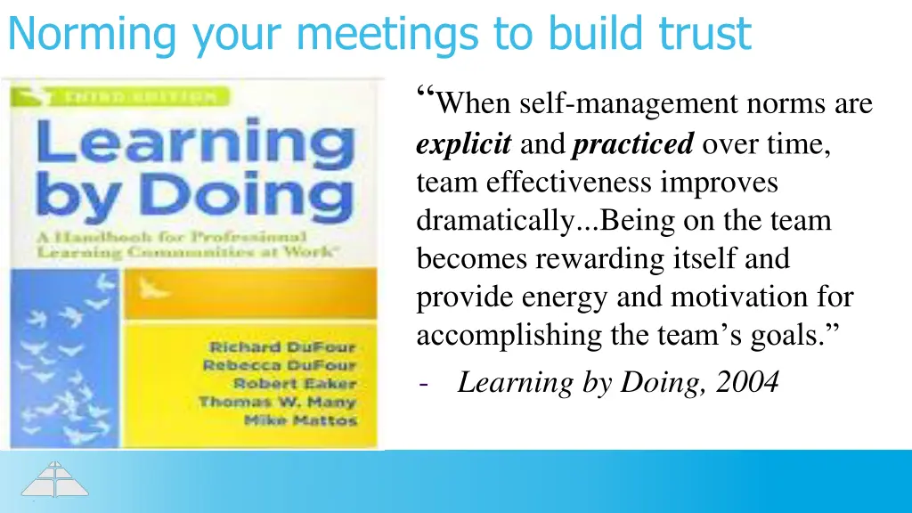 norming your meetings to build trust