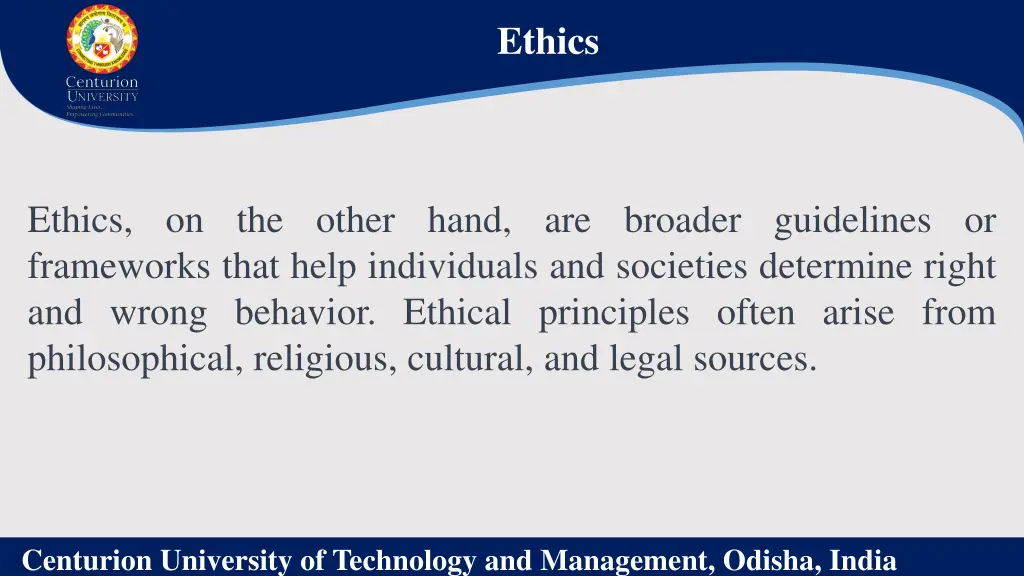 ethics