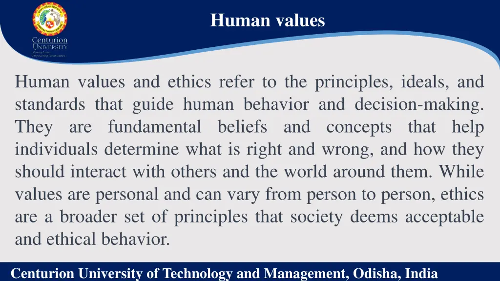 human values