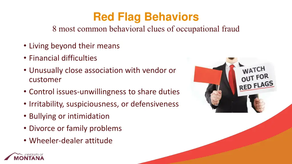 red flag behaviors 8 most common behavioral clues