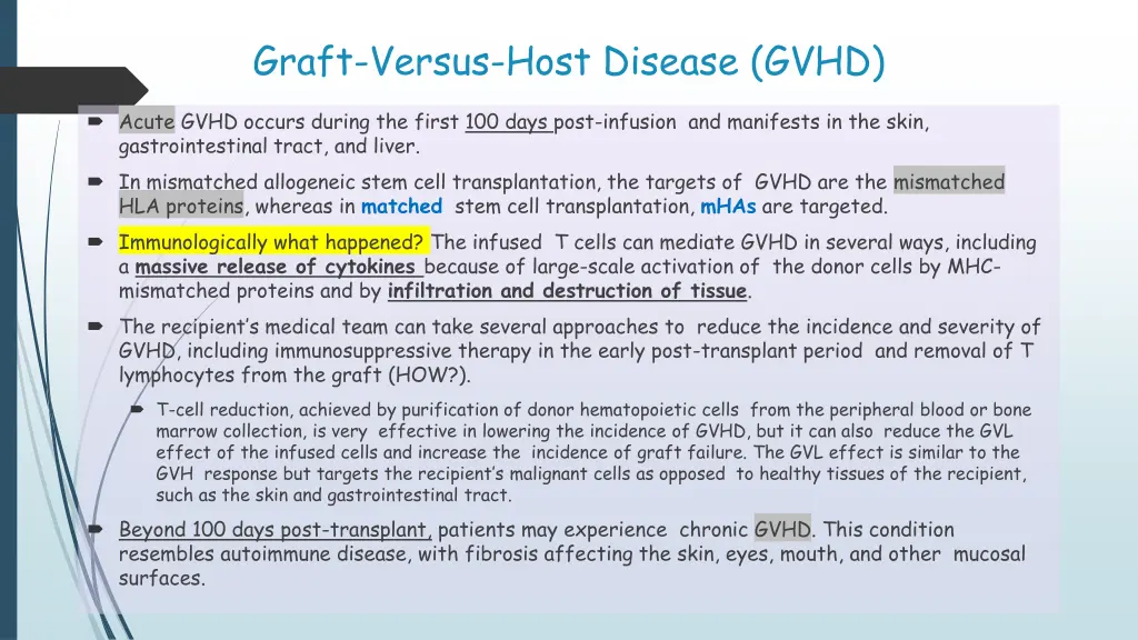 graft versus host disease gvhd 1