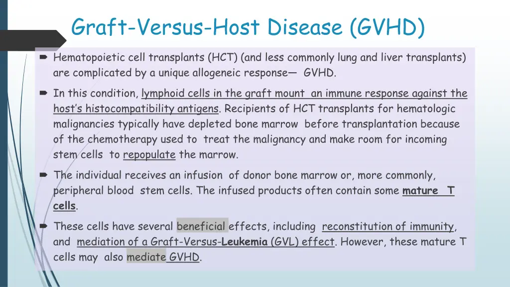 graft versus host disease gvhd