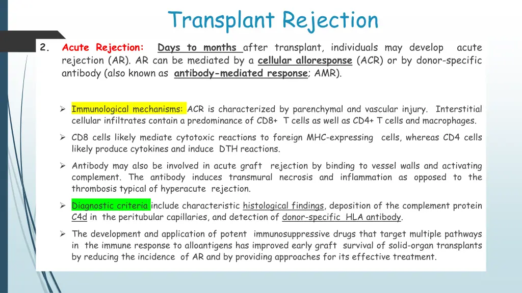 transplant rejection