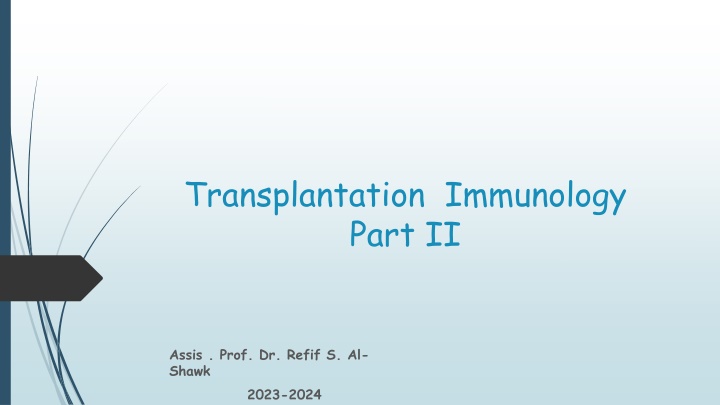 transplantation immunology part ii