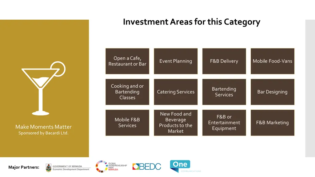 investment areas for this category