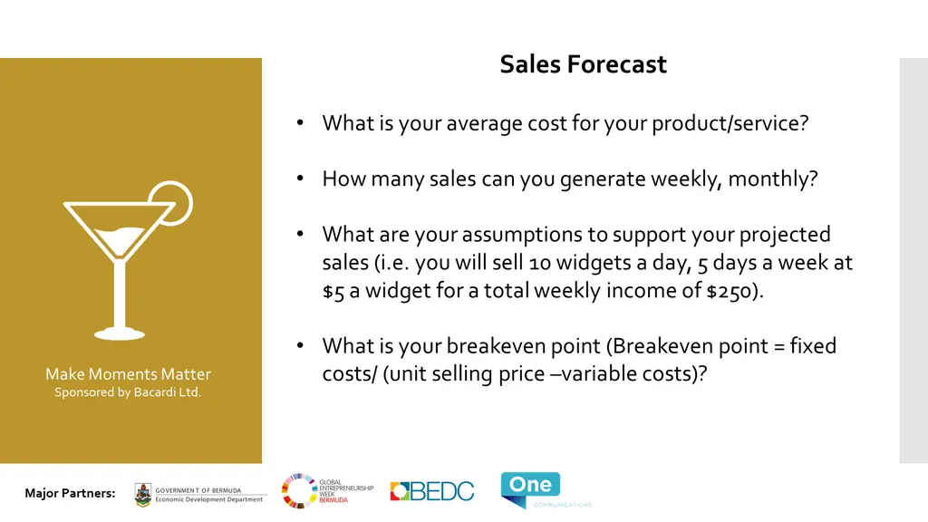 sales forecast