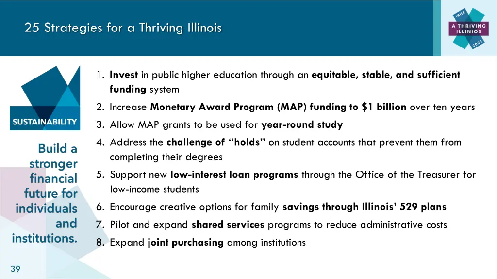 25 strategies for a thriving illinois 1