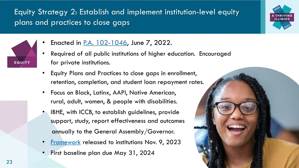 equity strategy 2 establish and implement