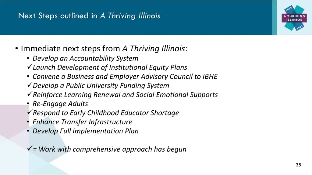 next steps outlined in a thriving illinois