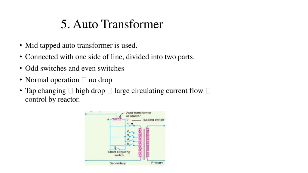 5 auto transformer