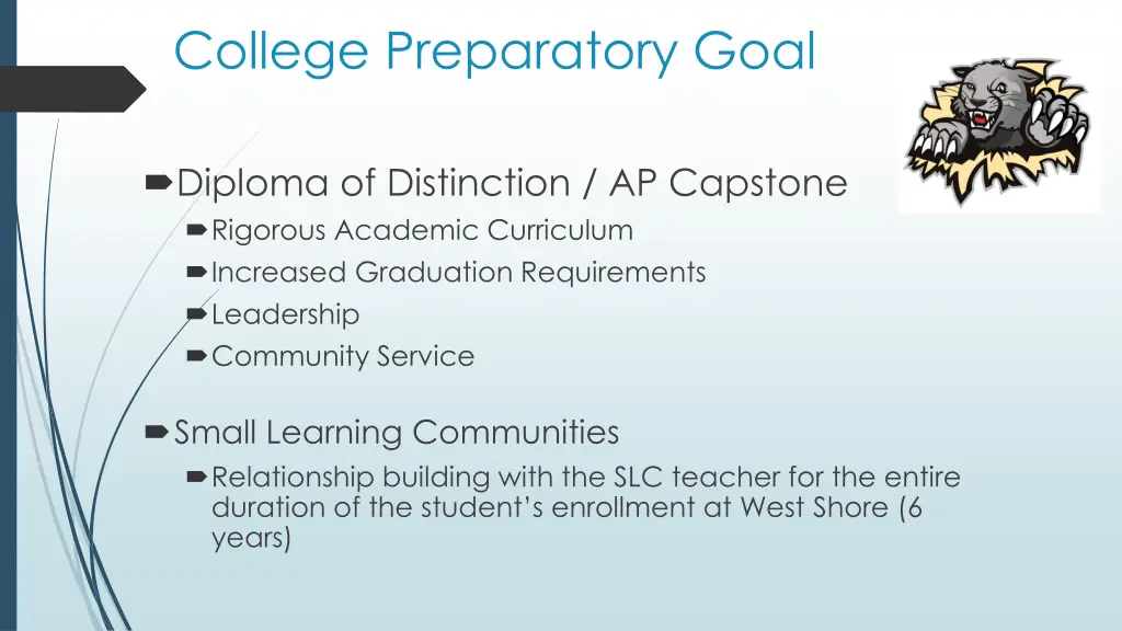 college preparatory goal