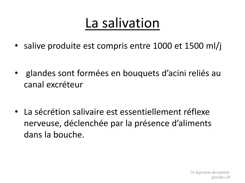 la salivation 1