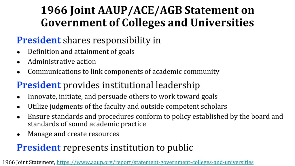 1966 joint aaup ace agb statement on government 1