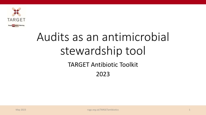 audits as an antimicrobial stewardship tool