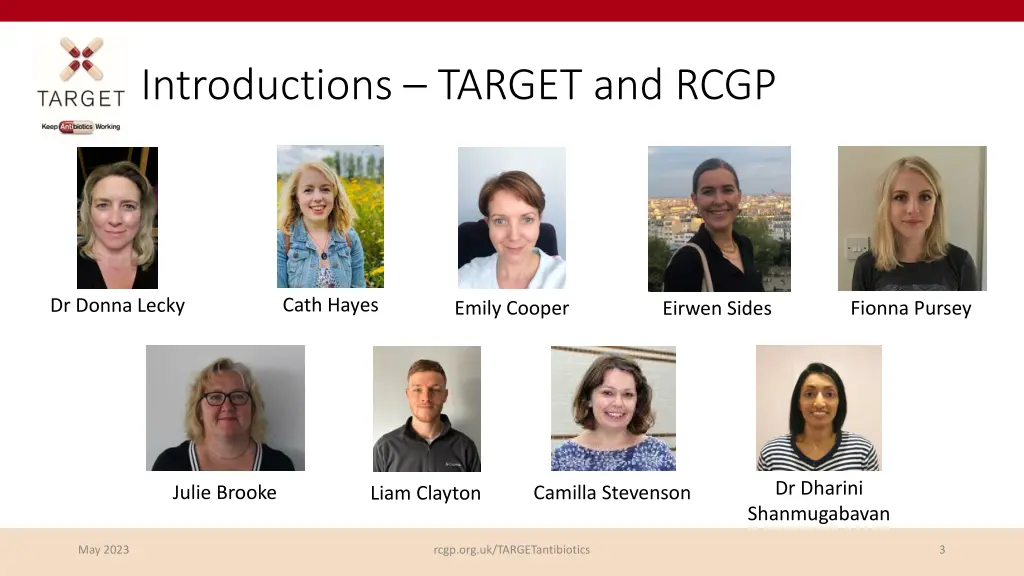 introductions target and rcgp