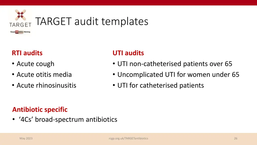 target audit templates 1