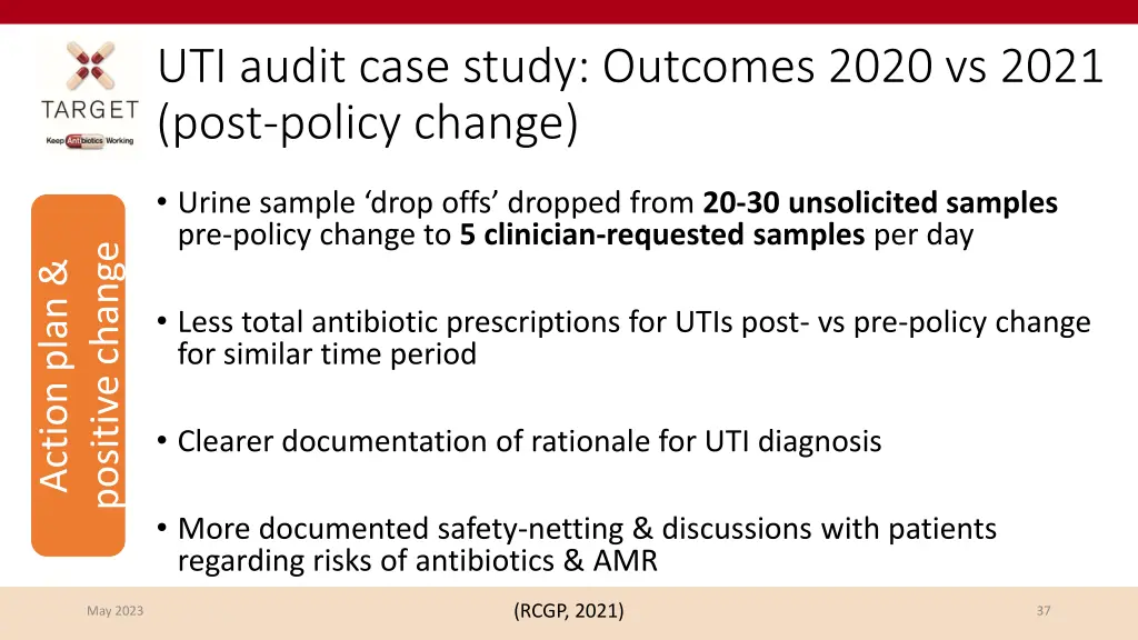 uti audit case study outcomes 2020 vs 2021 post