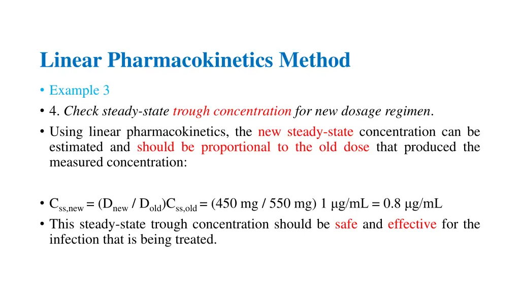 linear pharmacokinetics method 10