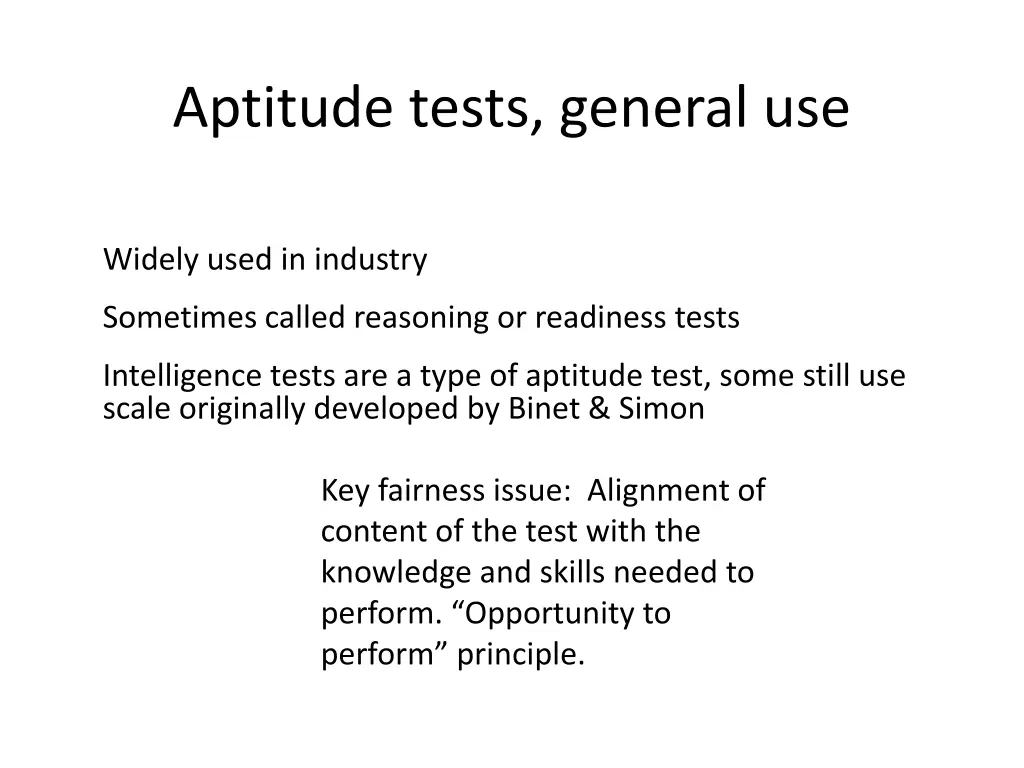 aptitude tests general use 1