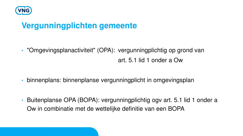 vergunningplichten gemeente