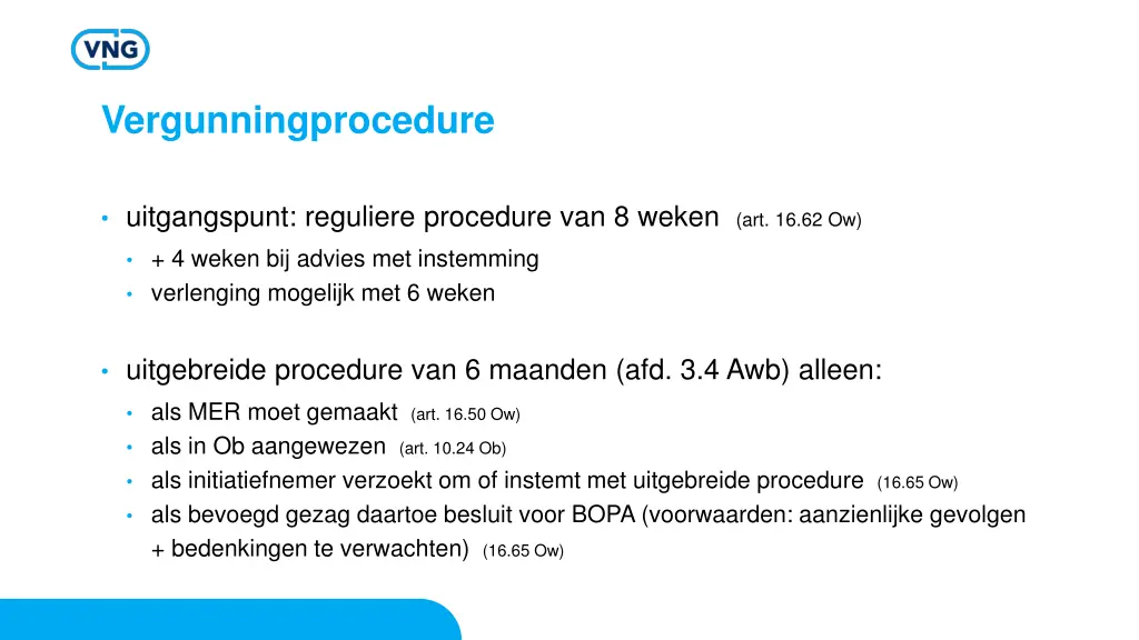 vergunningprocedure