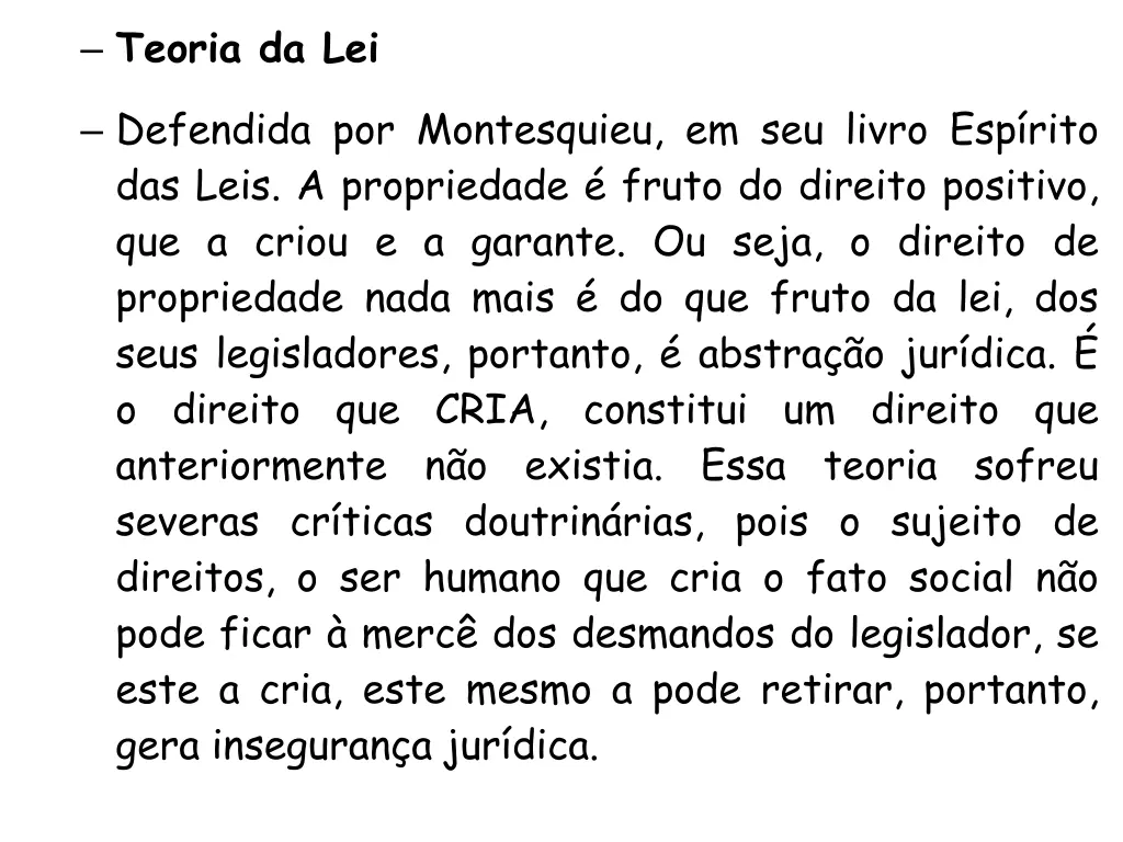 teoria da lei