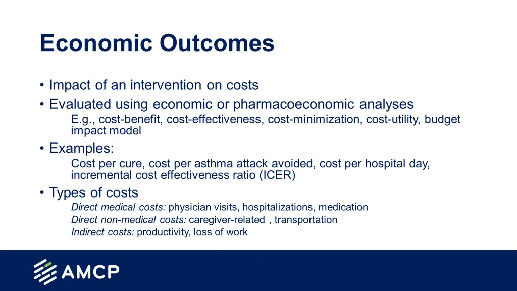 economic outcomes