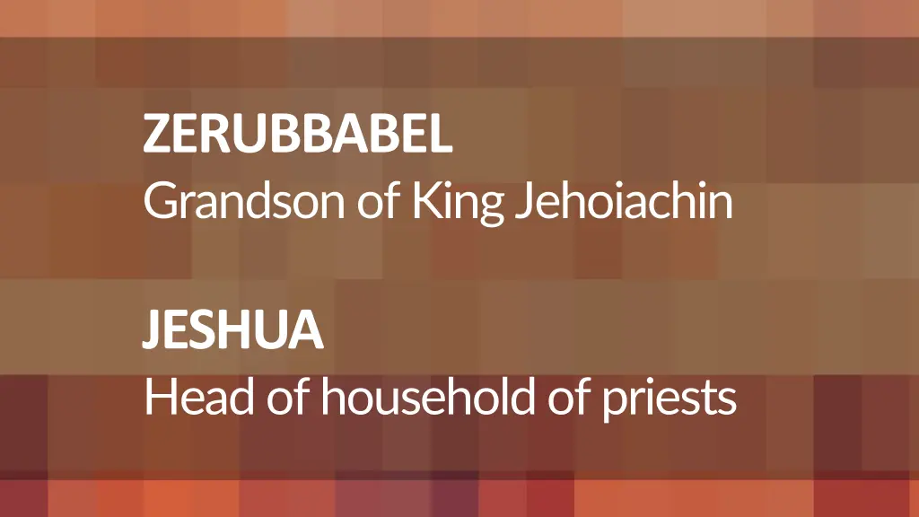 zerubbabel grandson of king jehoiachin