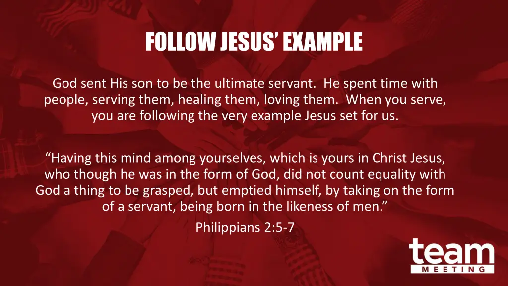 follow jesus example