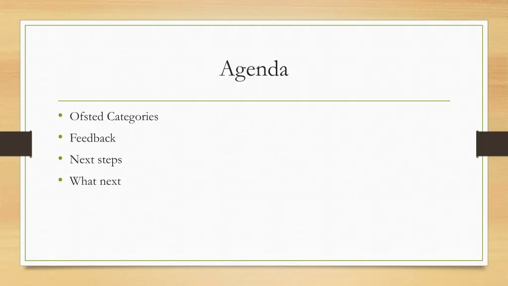 agenda