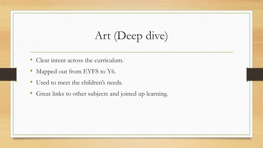 art deep dive