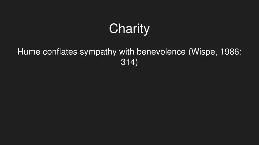 charity