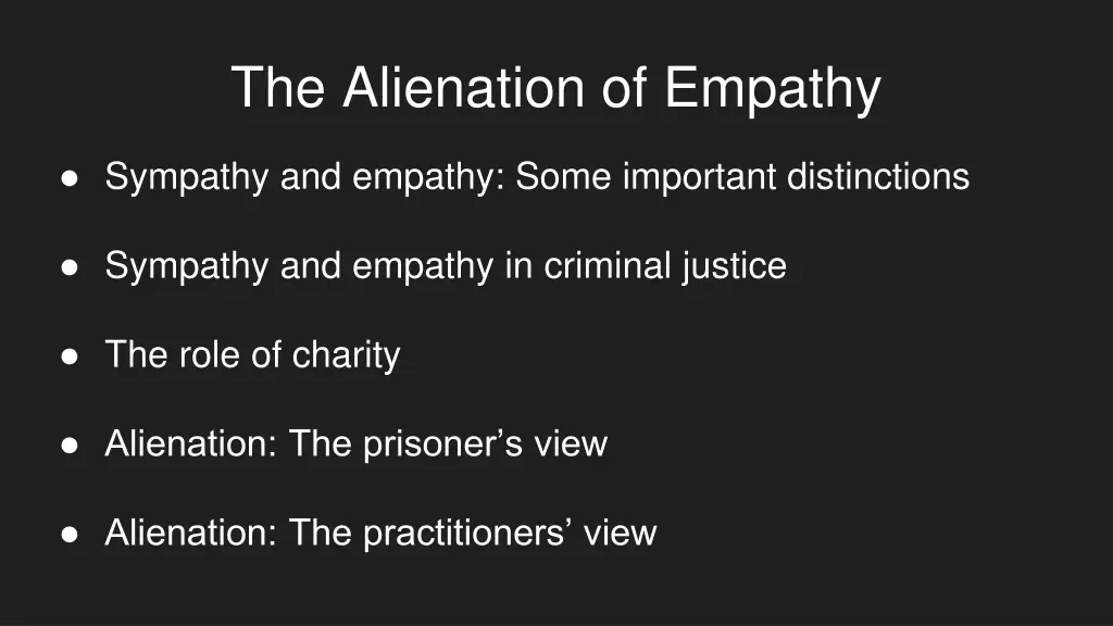 the alienation of empathy