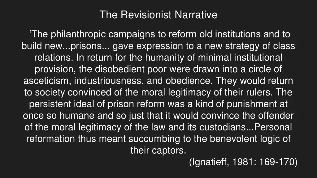 the revisionist narrative