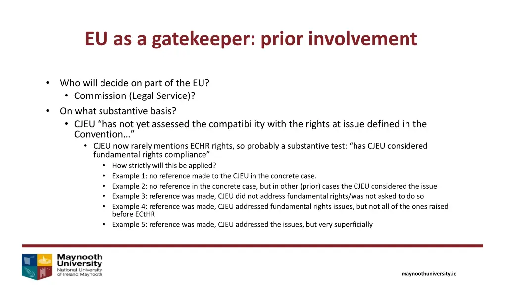 eu as a gatekeeper prior involvement 1