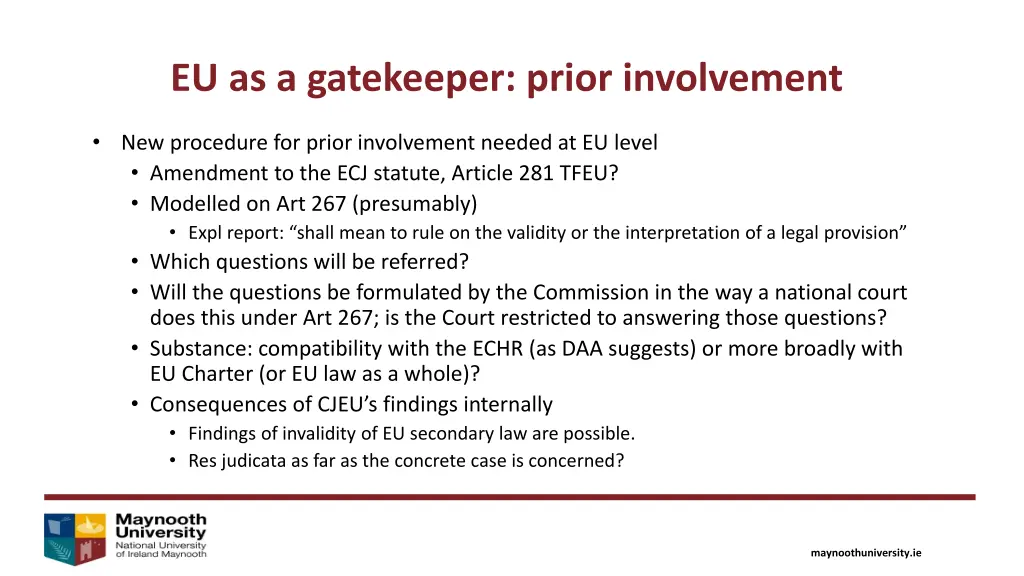 eu as a gatekeeper prior involvement 2