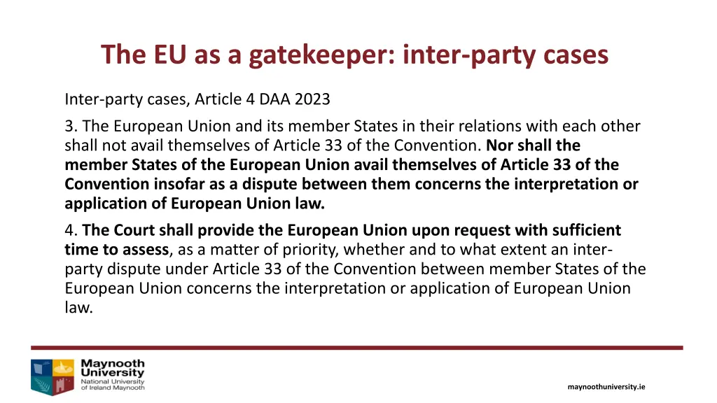 the eu as a gatekeeper inter party cases