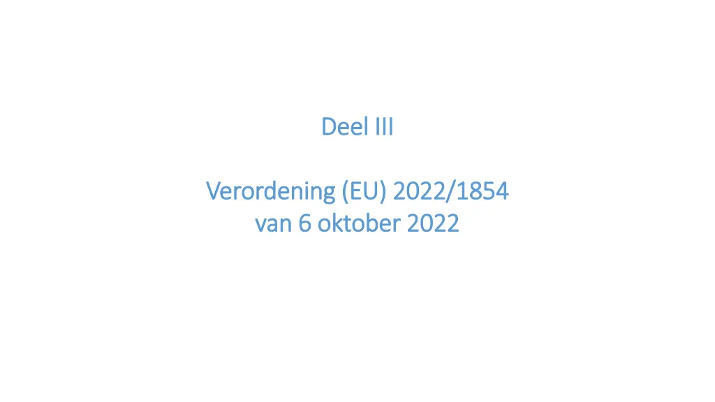 deel deel iii iii