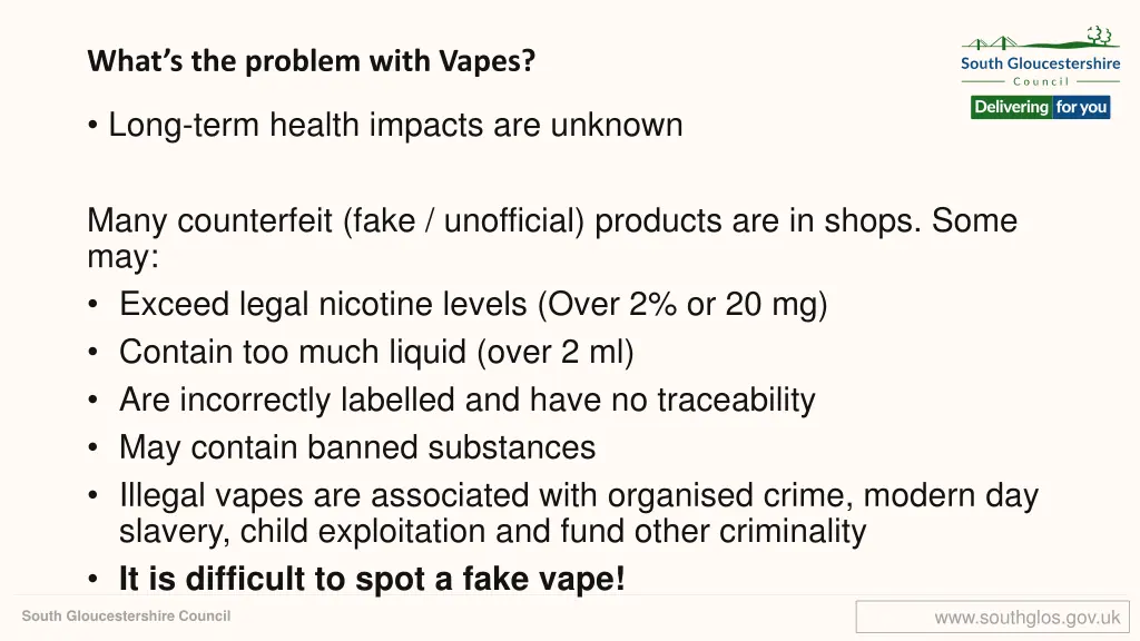 what s the problem with vapes